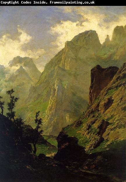 Carlos de Haes The Peaks of Europe,  The Mancorbo Canal